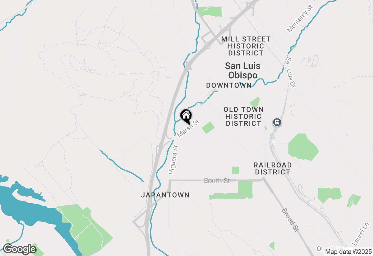 Map of 1214 Carmel Street, San Luis Obispo, CA 93401