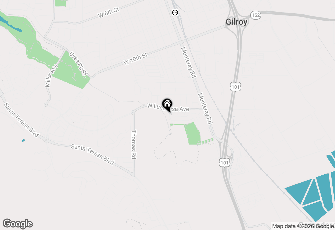 Map of 133 Palomino Place, Gilroy, CA 95020