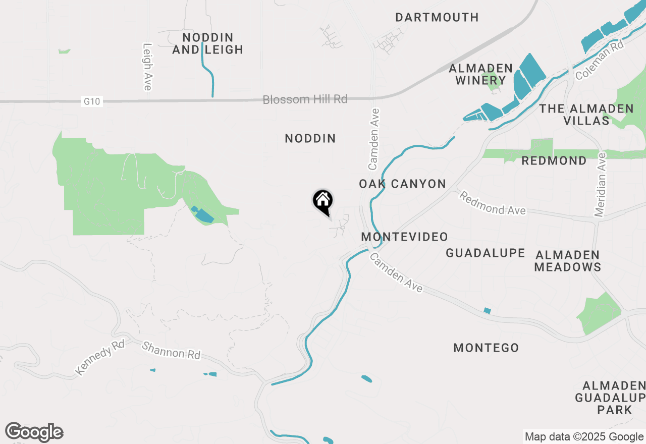 Map of 5957 Hosta Lane, San Jose, CA 95124