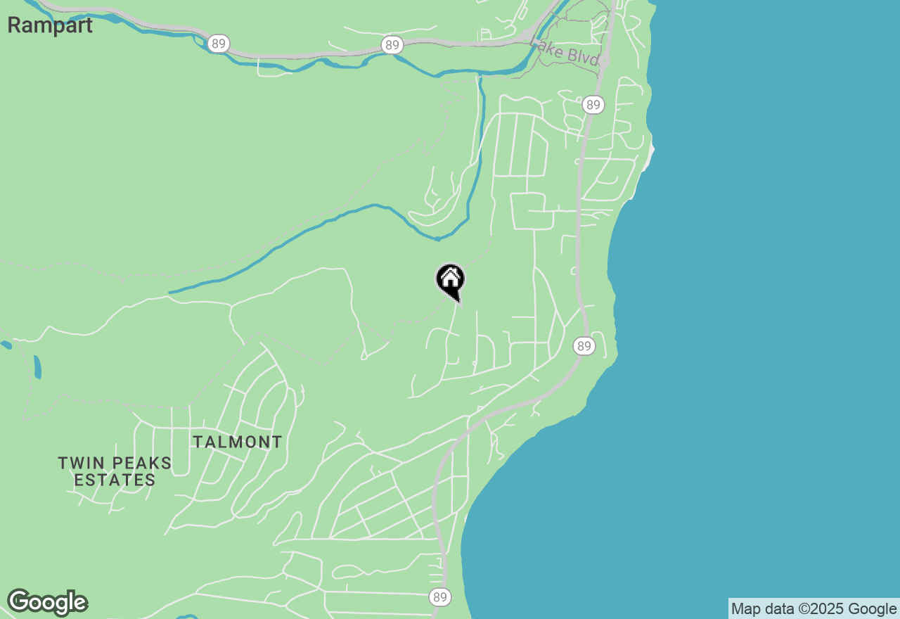 Map of 408 Tahoe Woods Blvd, Tahoe City, CA 96145