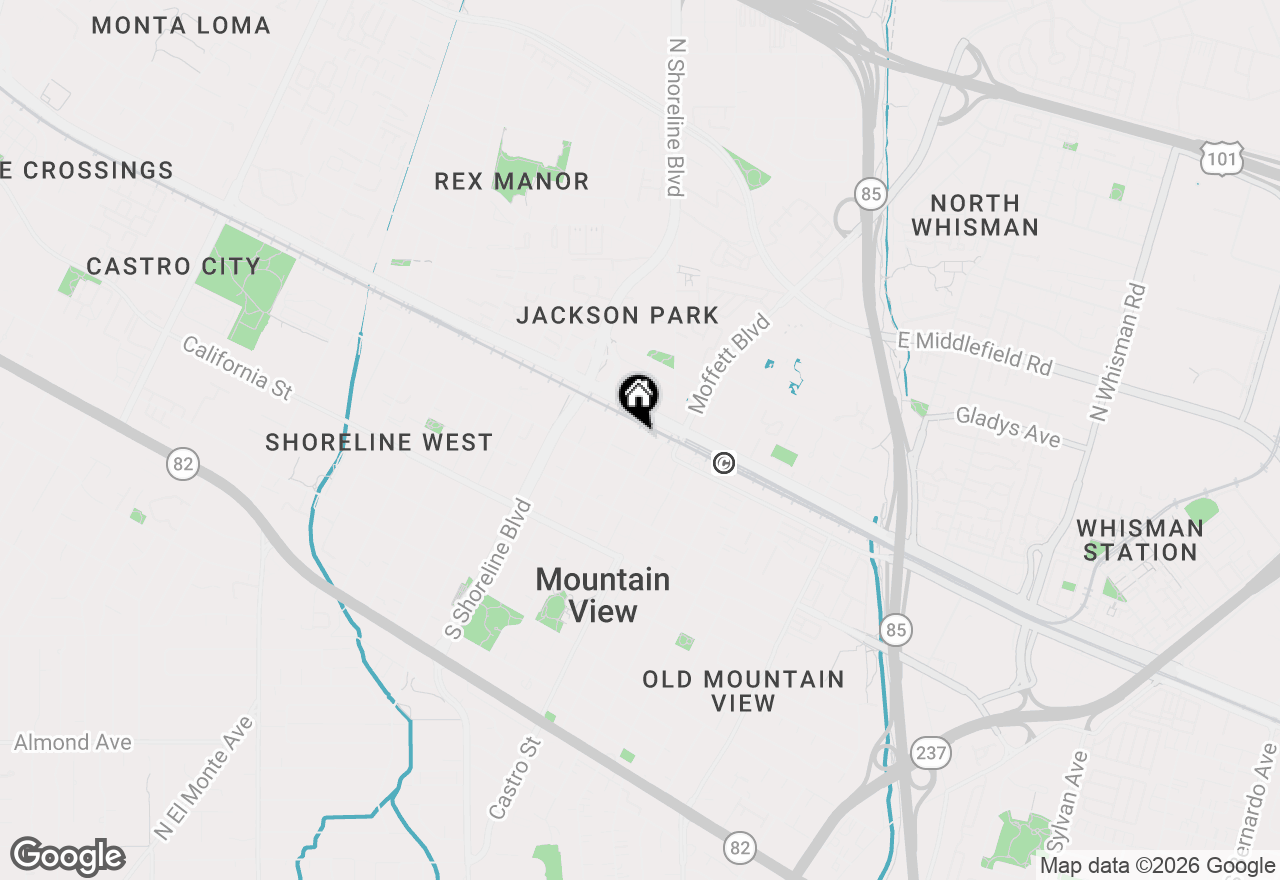 Map of 108 Bryant Street #25, Mountain View, CA 94041