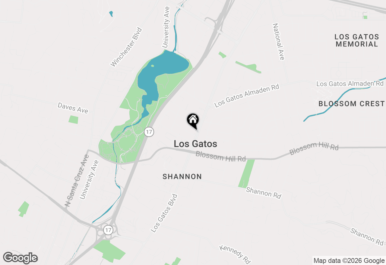 Map of 16737 Leroy Avenue, Los Gatos, CA 95032