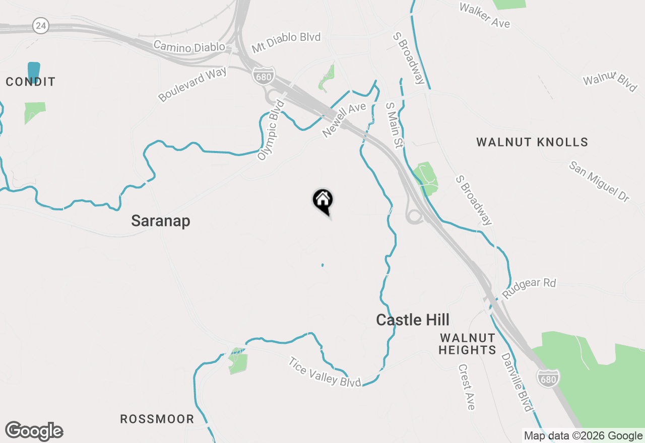Map of 1564 Arbutus Drive, Walnut Creek, CA 94595