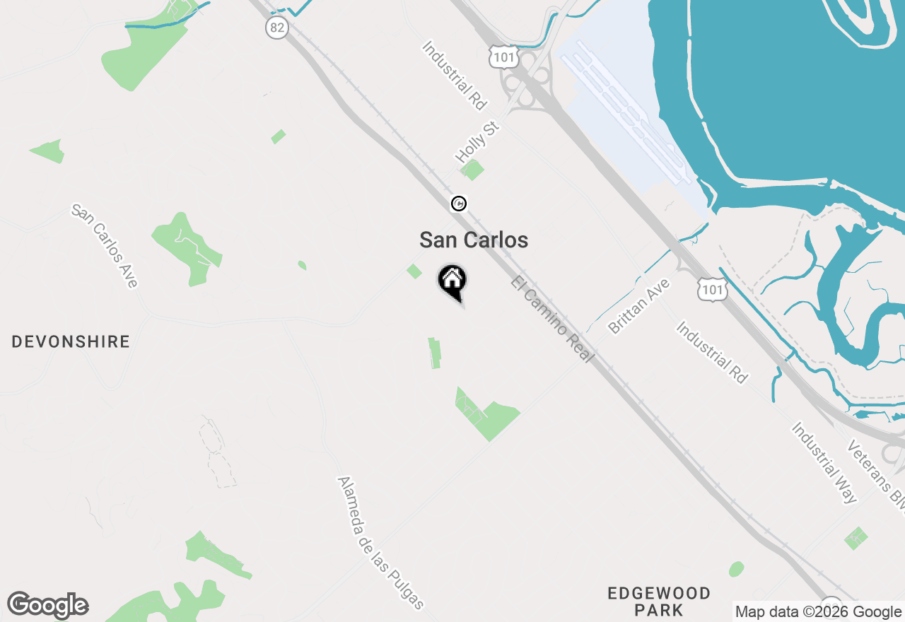 Map of 768 Elm Street, San Carlos, CA 94070