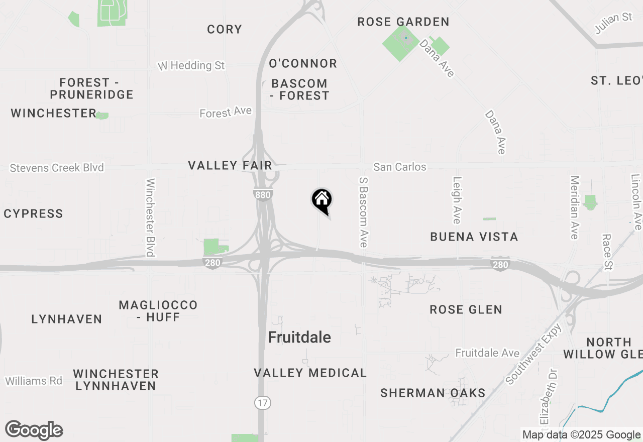 Map of 502 Macarthur Avenue, San Jose, CA 95128