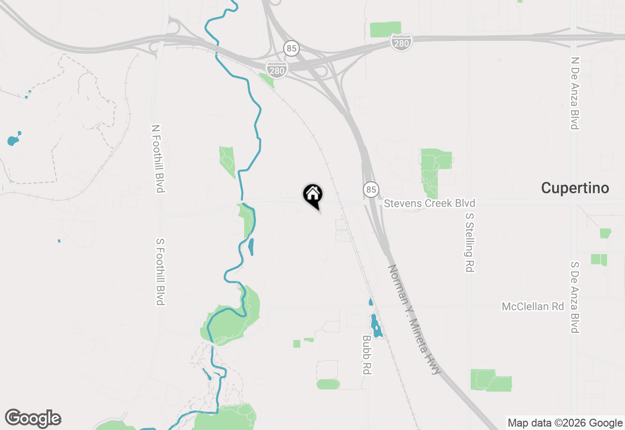 Map of 21751 Granada Avenue, Cupertino, CA 95014