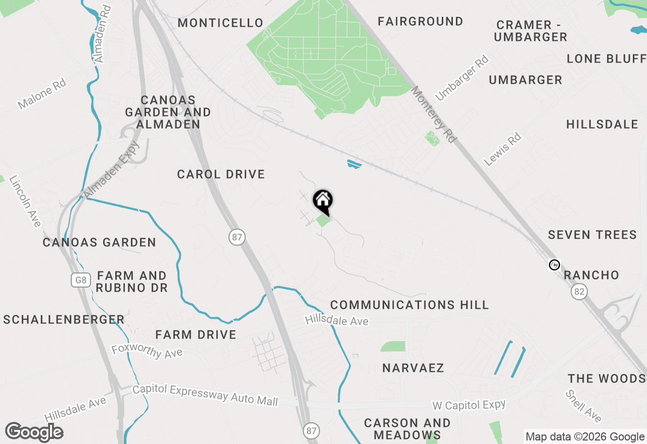 Map of 2988 Grassina Street #213, San Jose, CA 95136