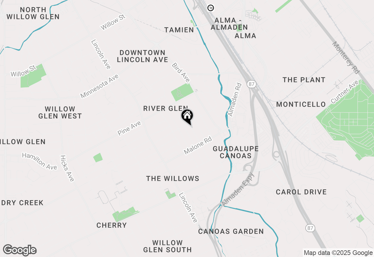 Map of 1918 Ellen Avenue, San Jose, CA 95125