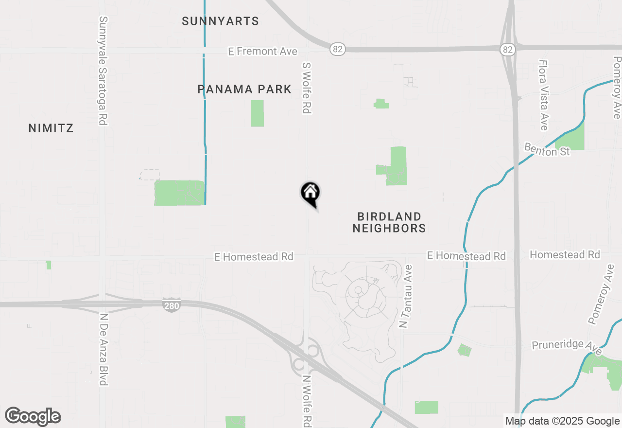 Map of 1626 S Wolfe Road, Sunnyvale, CA 94087