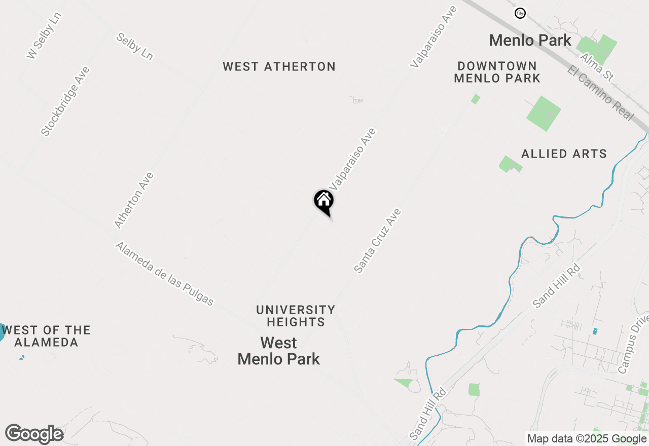 Map of 1360 Elder Avenue, Menlo Park, CA 94025