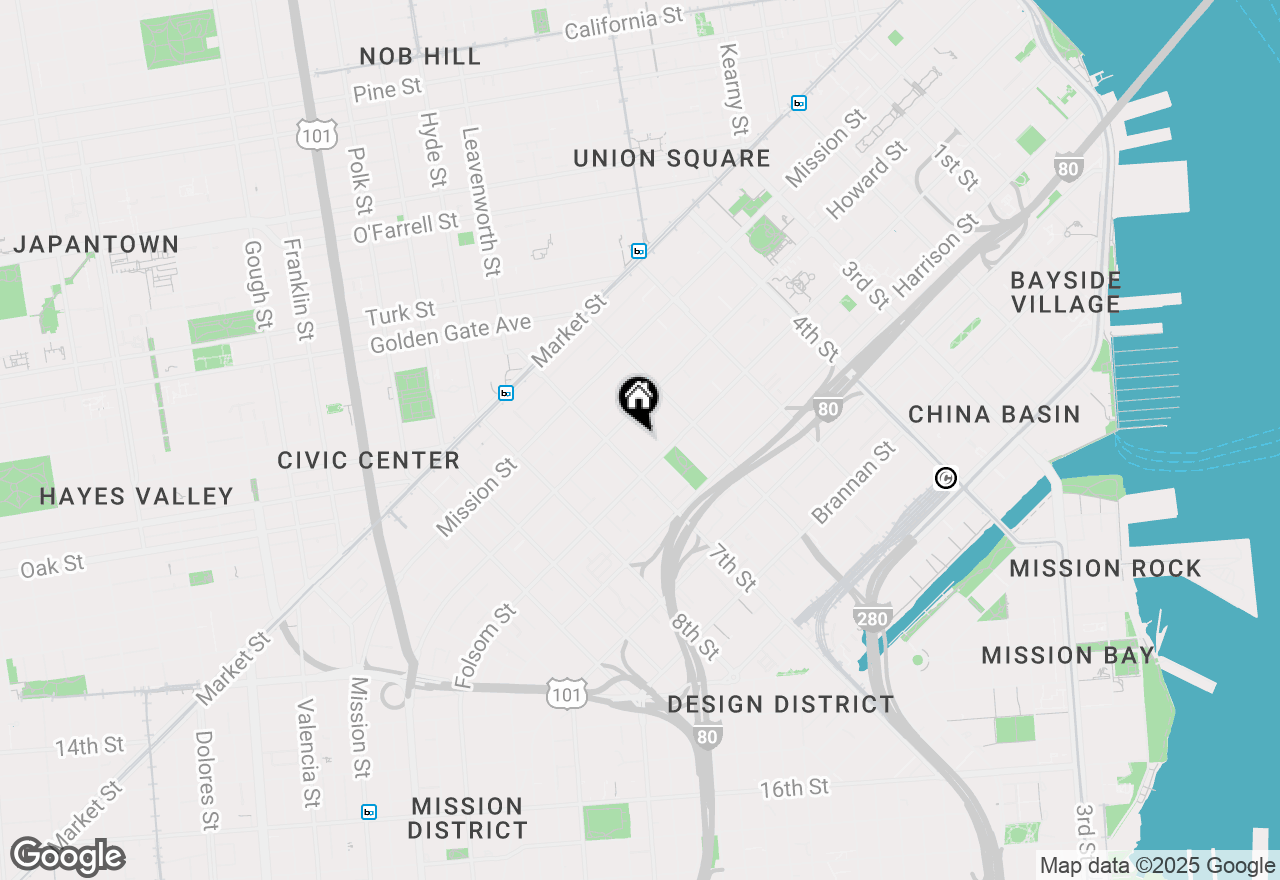 Map of 49 Moss Street, San Francisco, CA 94103