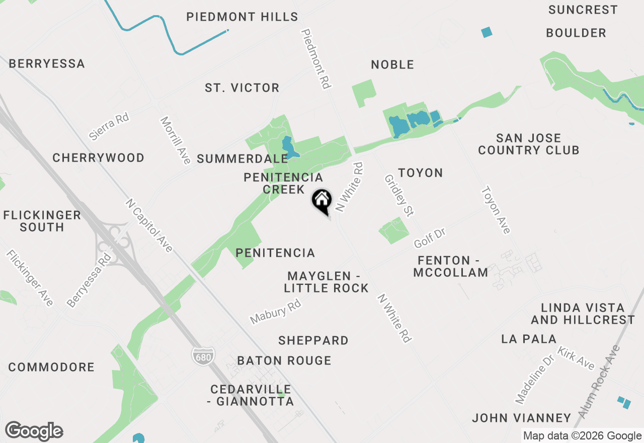 Map of 3007 Crystal Creek Drive, San Jose, CA 95133