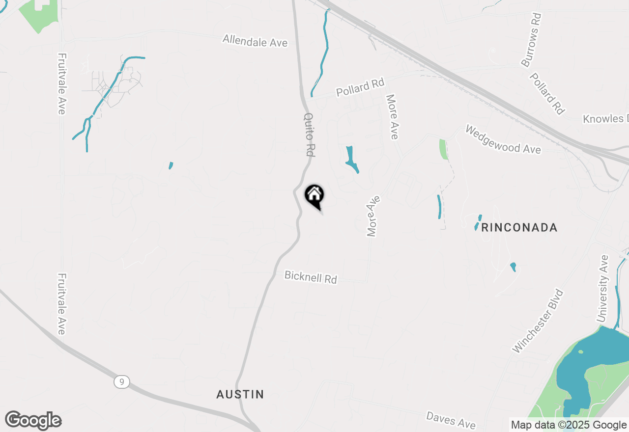 Map of 120 Montclair Road, Los Gatos, CA 95032