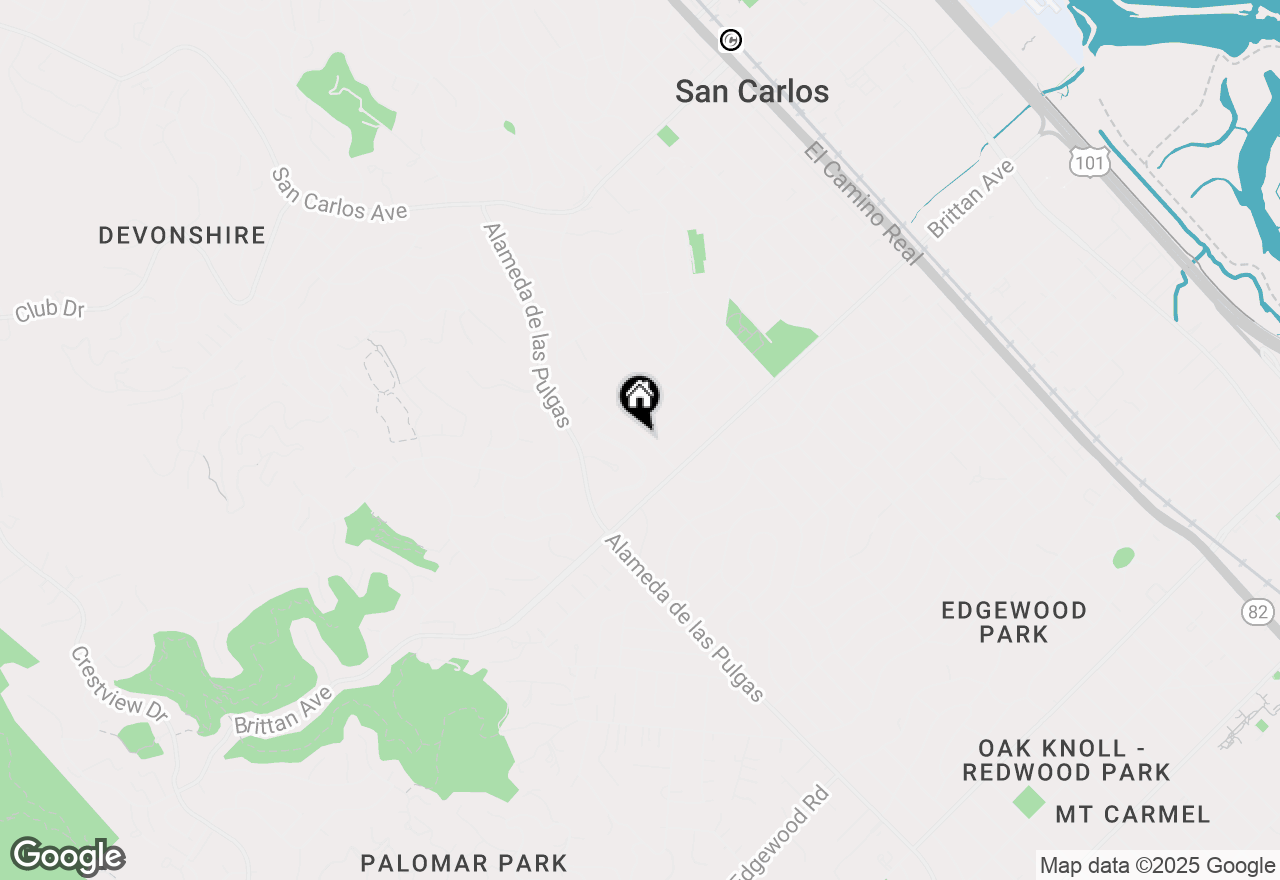 Map of 956 Tamarack Avenue, San Carlos, CA 94070