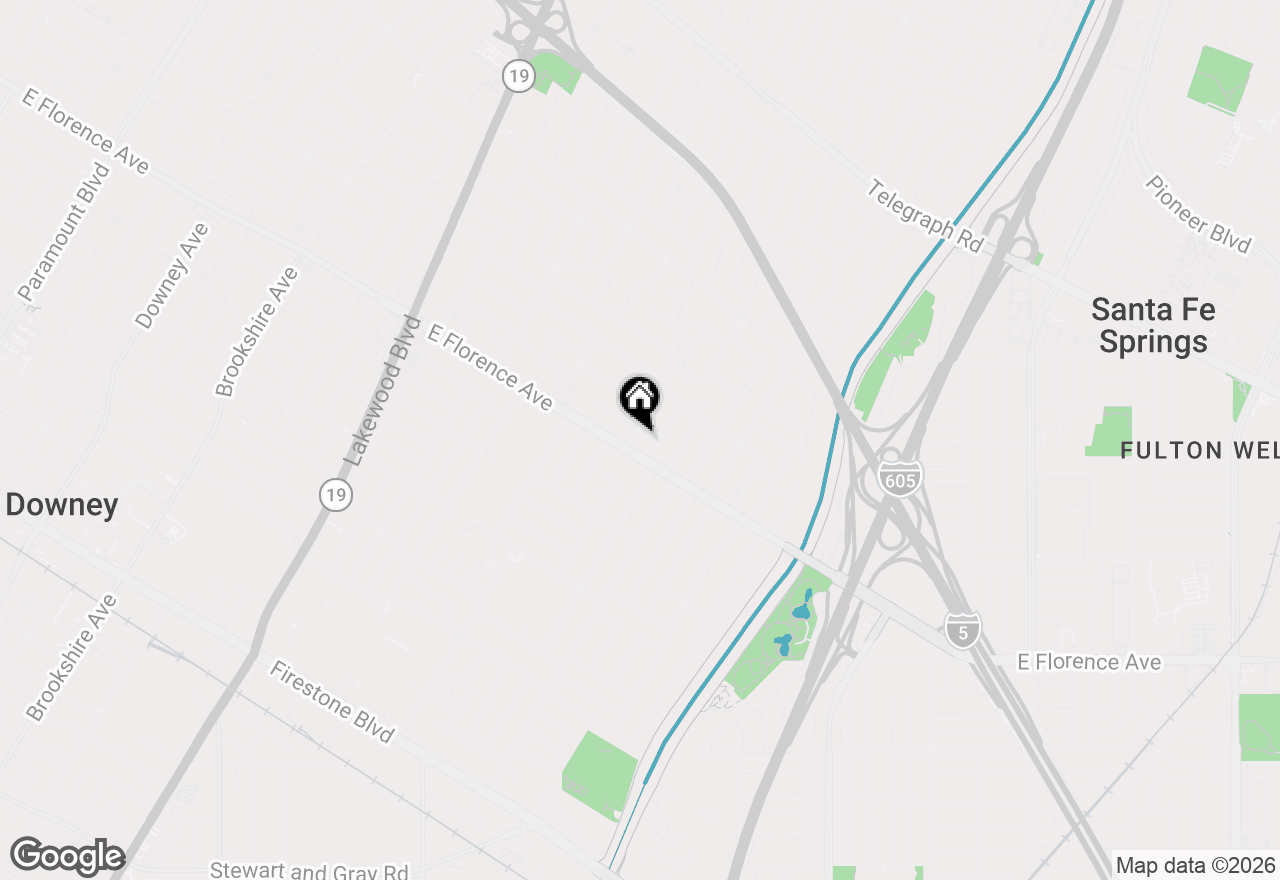 Map of 10048 Downey Sanford Bridge Road, Downey, CA 90240