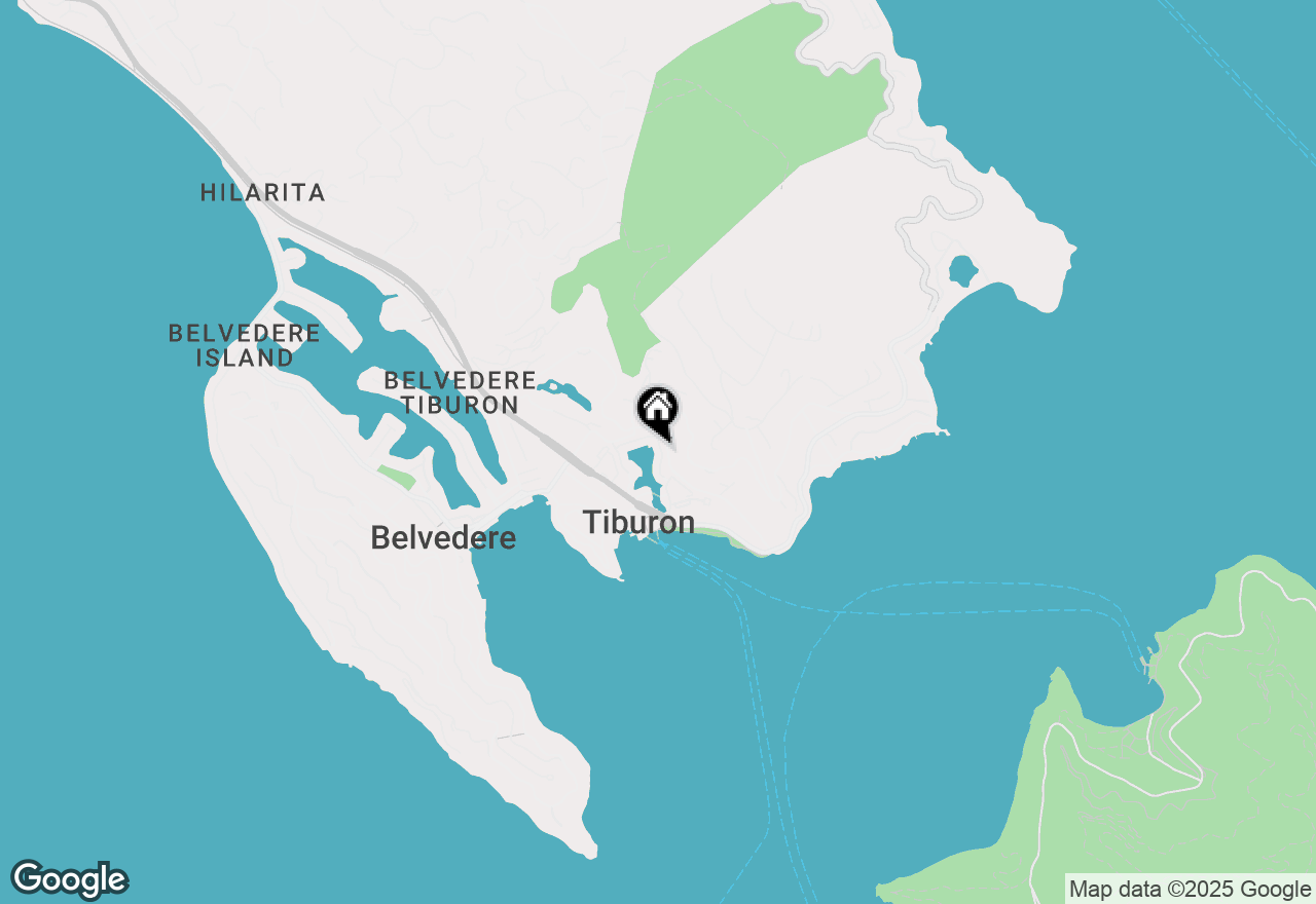 Map of 34 Lagoon Vista, Tiburon, CA 94920