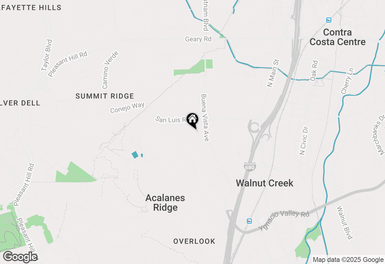 Map of 2460 Sky Rd, Walnut Creek, CA 94597
