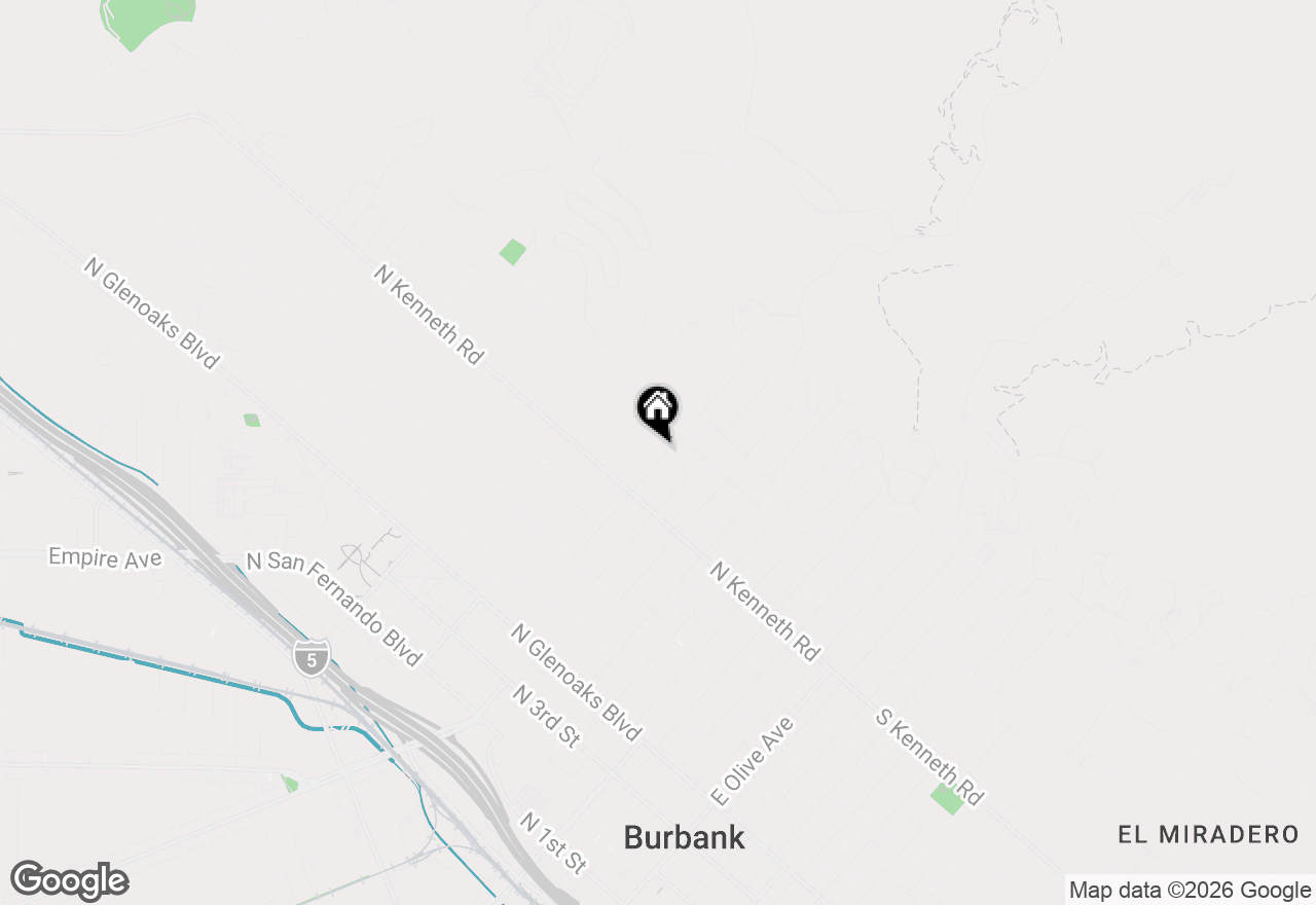 Map of 902 E Walnut Avenue, Burbank, CA 91501