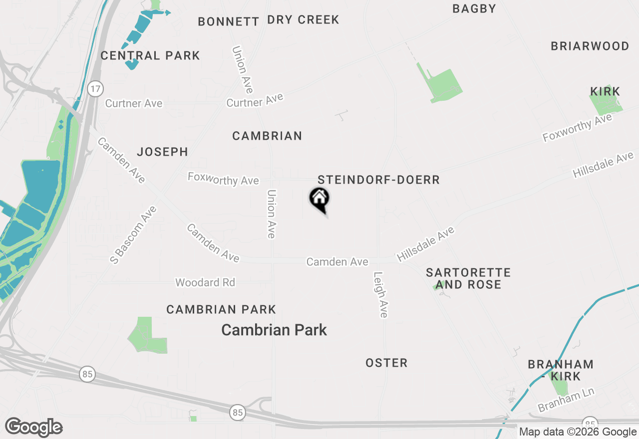Map of 3295 Kathleen Street, San Jose, CA 95124