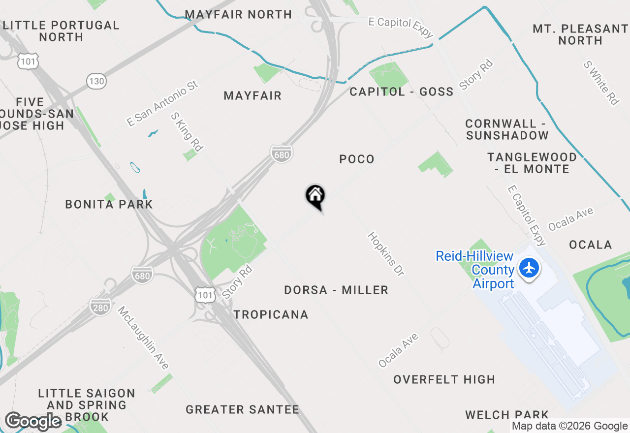 Map of 1878 Story Road, San Jose, CA 95122