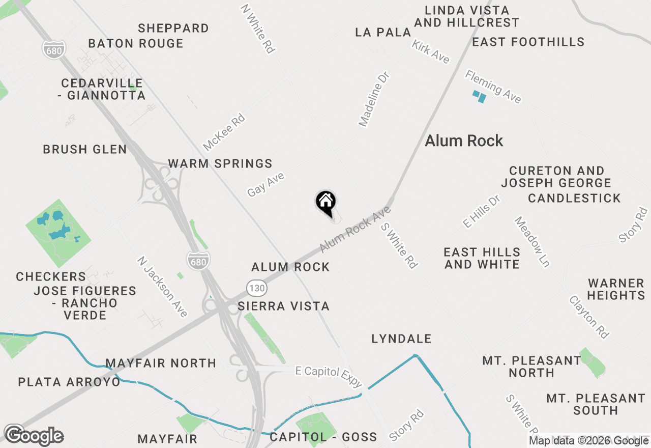 Map of (Address confidential), San Jose, California 95127