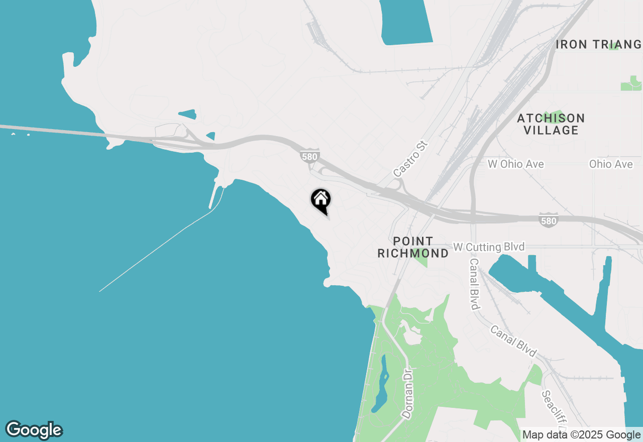 Map of 488 Western Drive, Point Richmond, CA 94801