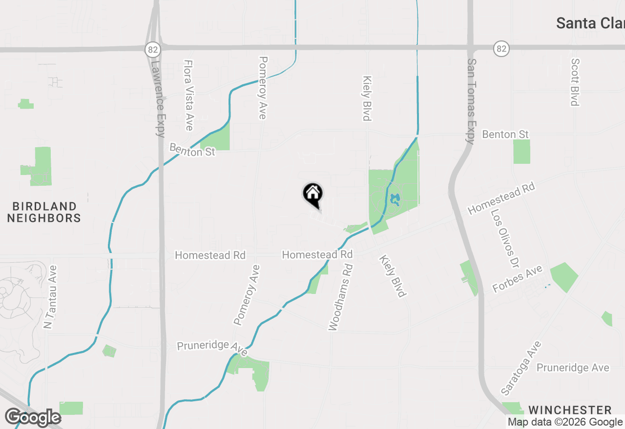 Map of 3042 Via Siena Place, Santa Clara, CA 95051