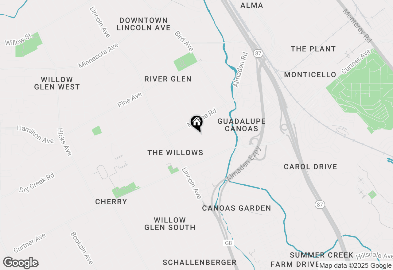 Map of 2119 Harmil Way, San Jose, CA 95125