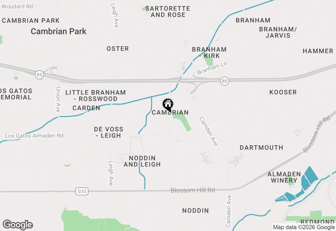 Map of 5087 Harwood Road, San Jose, CA 95124