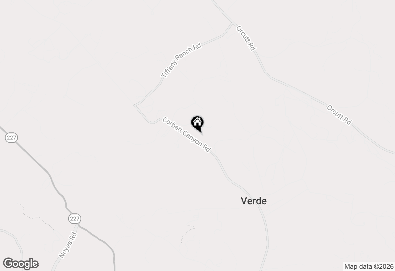 Map of 1640 Corbett Canyon Road, Arroyo Grande, CA 93420