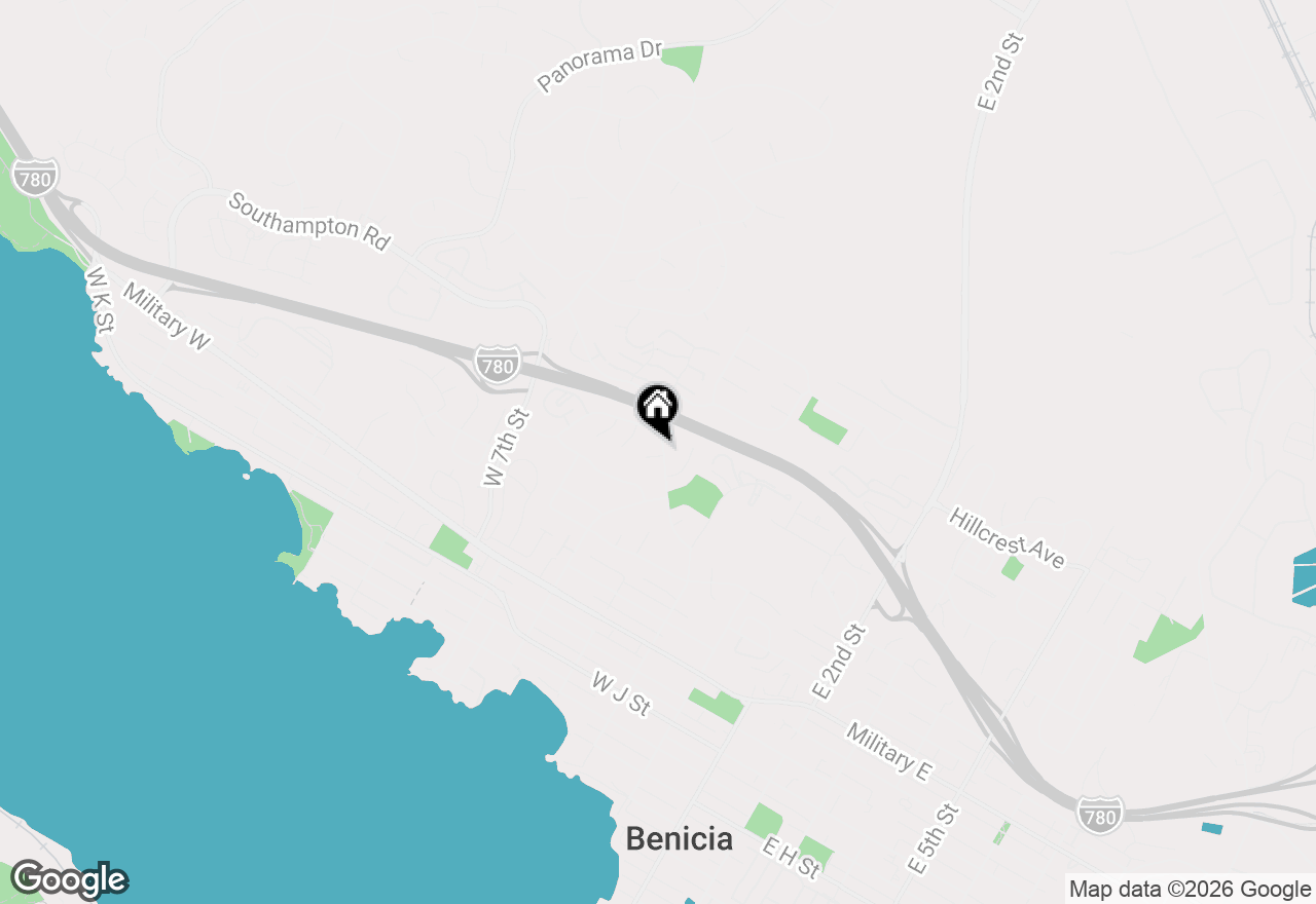 Map of 452 Lori Dr, Benicia, CA 94510