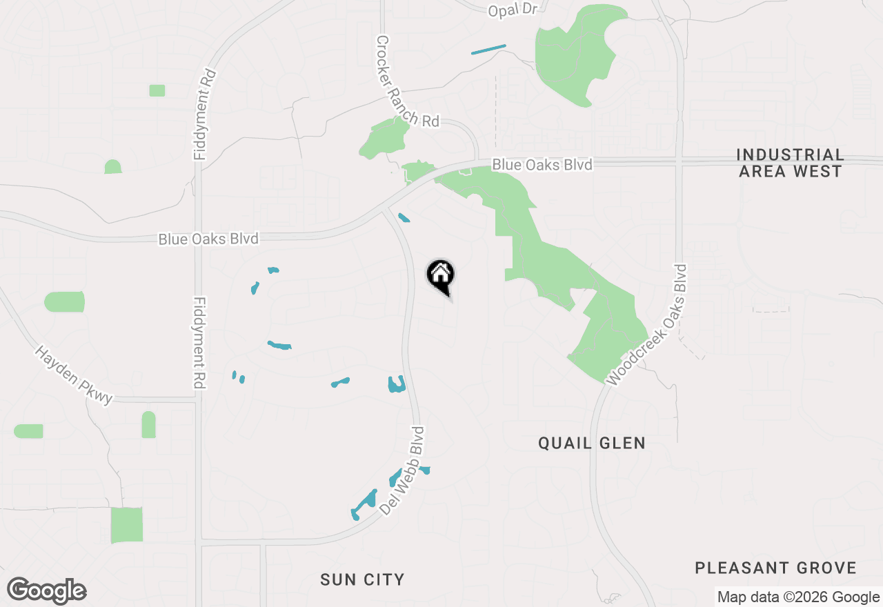 Map of 100 Southern Cross Court, Roseville, CA 95747