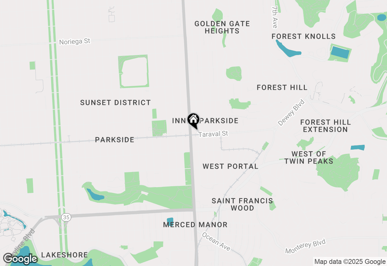 Map of 834 Taraval Street, San Francisco, CA 94116