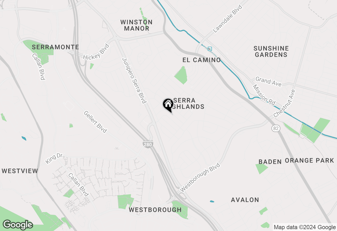 Map of 348 King Drive, South San Francisco, CA 94080