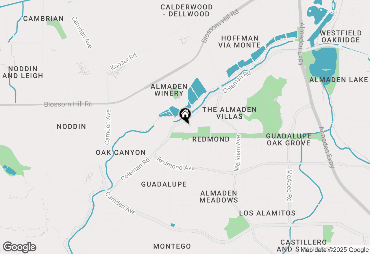 Map of 5868 Sentinel Street, San Jose, CA 95120