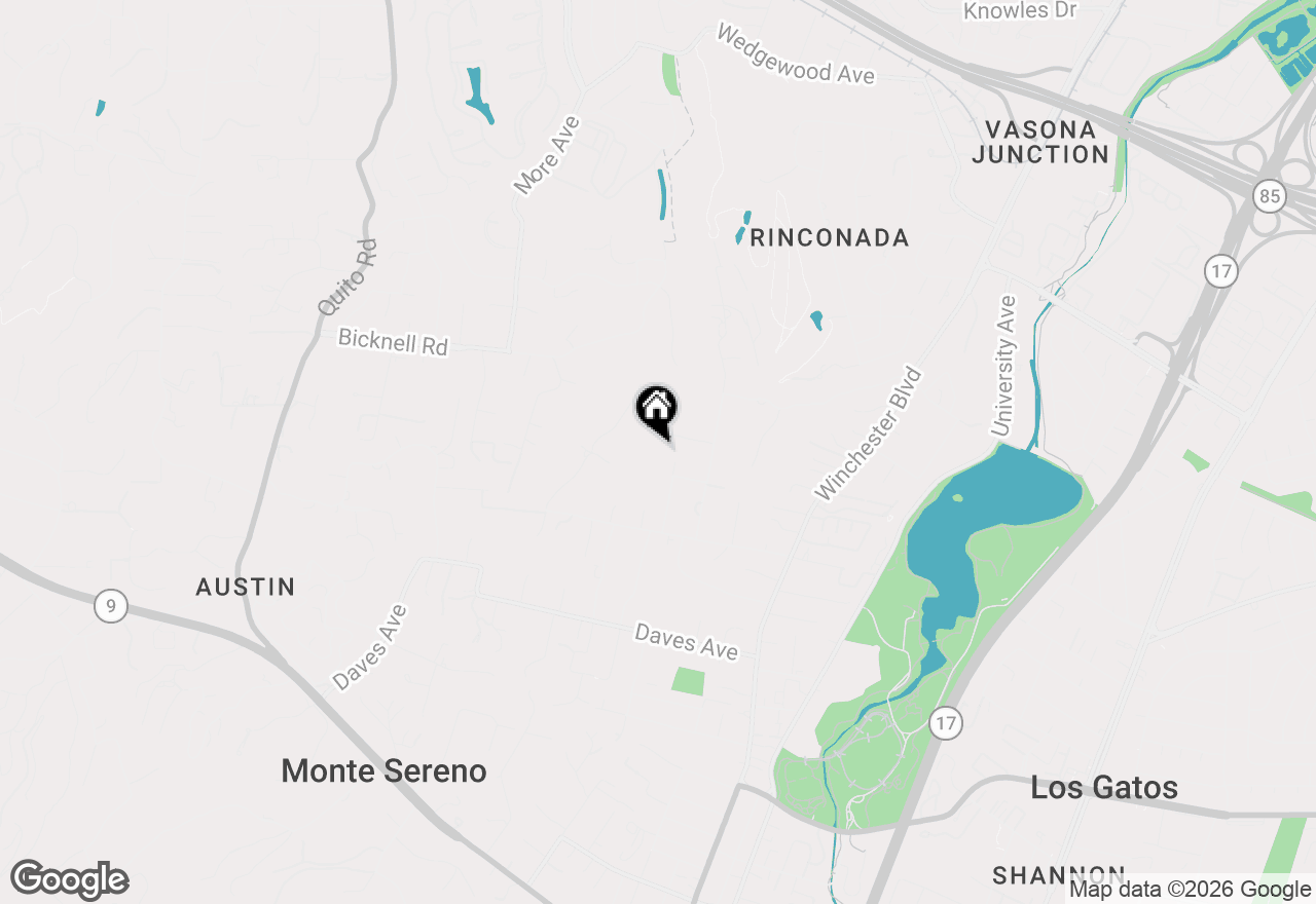 Map of 15301 Robin Anne Lane, Monte Sereno, CA 95030