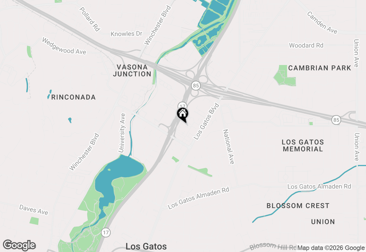 Map of 16275 Gellatt Court, Los Gatos, CA 95032