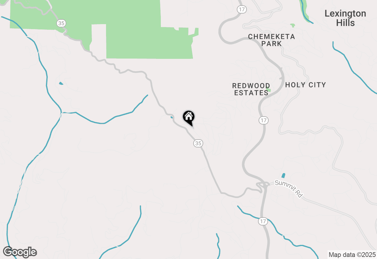 Map of 21749 Summit Road, Los Gatos, CA 95033