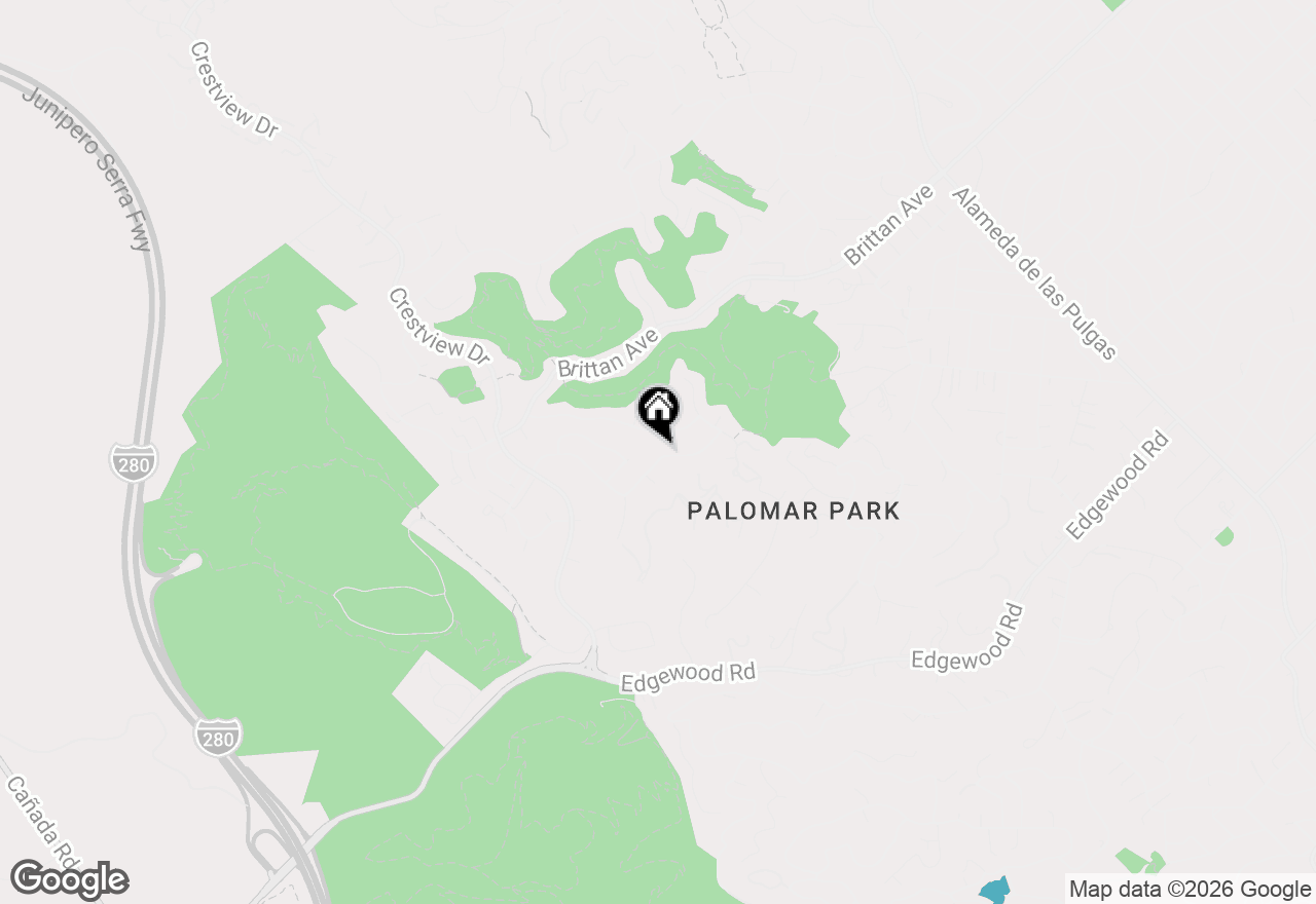 Map of 3162 La Mesa Drive, San Carlos, CA 94070