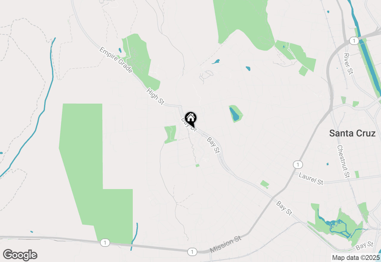 Map of 168 Peach Terrace, Santa Cruz, CA 95060