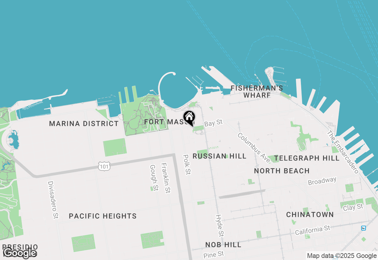 Map of 30 North View Court, San Francisco, CA 94109