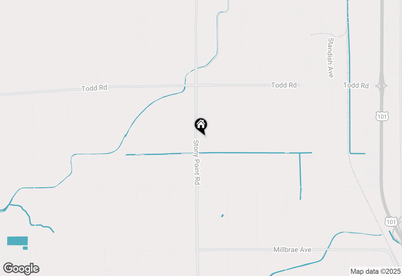 Map of 3980 Stony Point Road, Santa Rosa, CA 95407