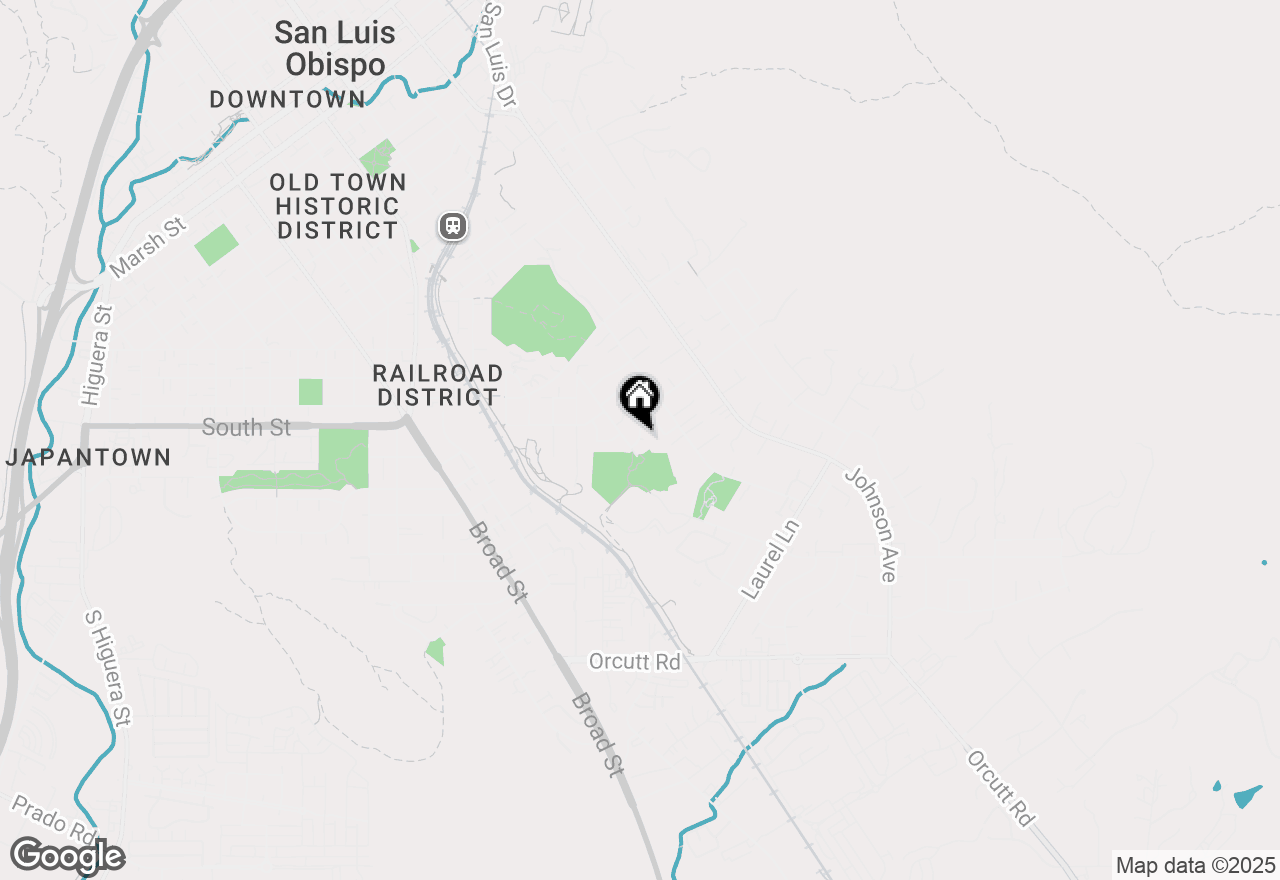 Map of 1304 Sydney Street, San Luis Obispo, CA 93401