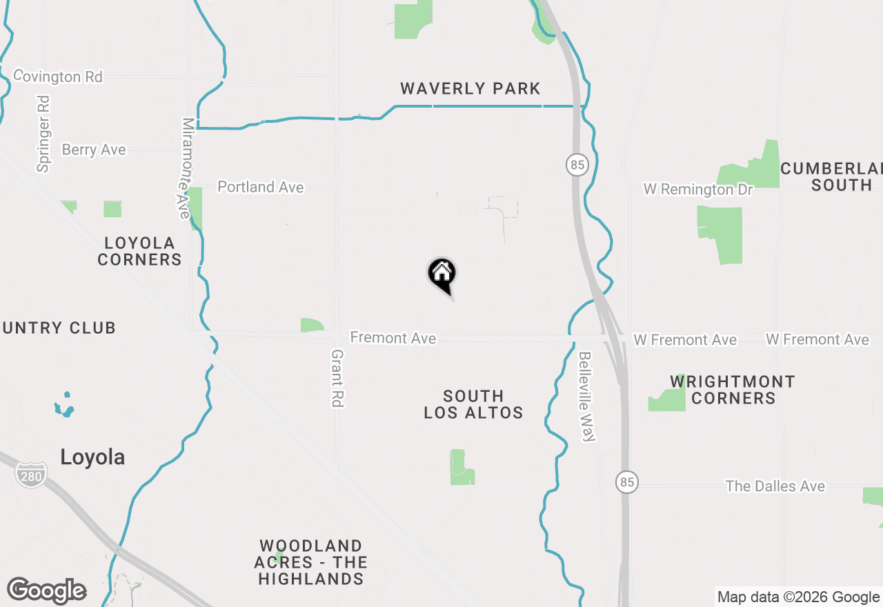 Map of 1534 Wessex Avenue, Los Altos, CA 94024