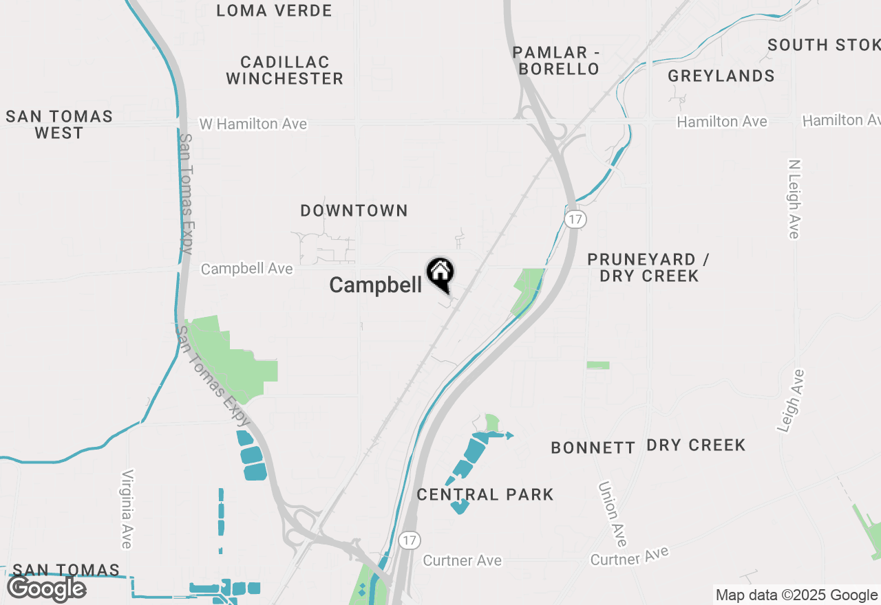 Map of 110 S 1st Street, Campbell, CA 95008