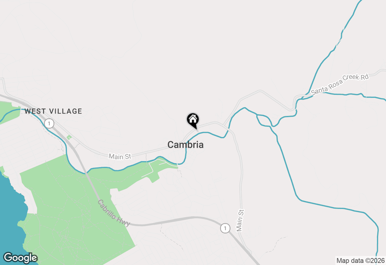 Map of 2476 Main Street, Cambria, CA 93428