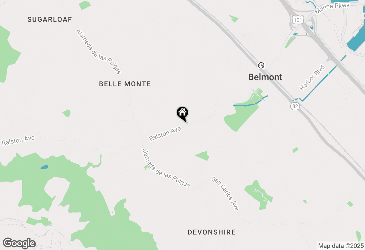 Map of 1632 Ralston Avenue, Belmont, CA 94002