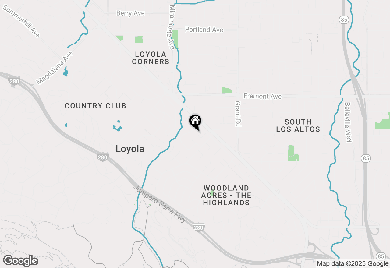 Map of 1245 Monte Verde Court, Los Altos, CA 94024