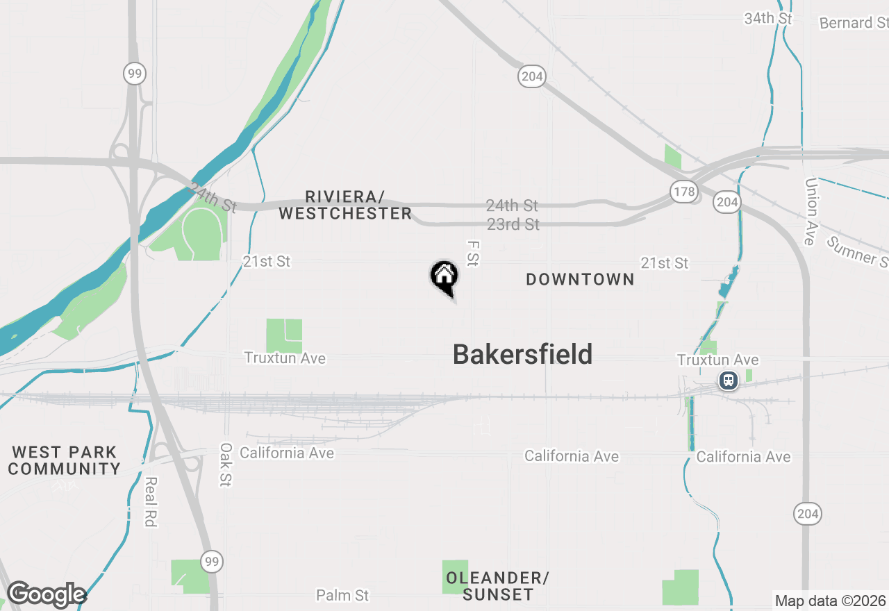 Map of 2021 19 Street, Bakersfield, CA 93301