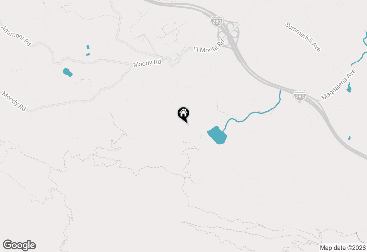 Map of (Address confidential), Los Altos Hills, California 94022